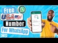 How To Get Free USA 🇺🇸 Number For WhatsApp verification 2023 | Free us whatsapp 2023