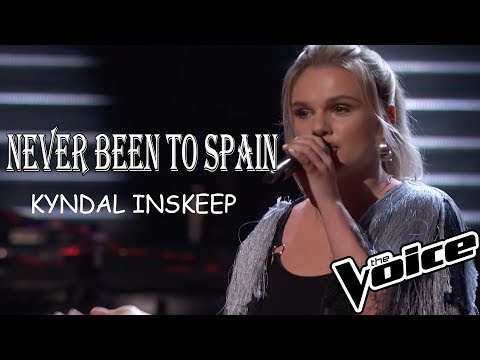 Kyndal Inskeep "Never Been to Spain" Lyric - The Voice Blinds 2019