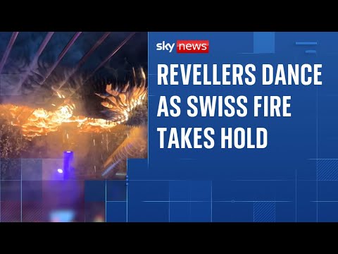 New video shows fire spreading across ceiling of Swiss bar