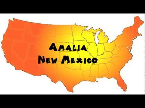 How to Say or Pronounce USA Cities — Amalia, New Mexico