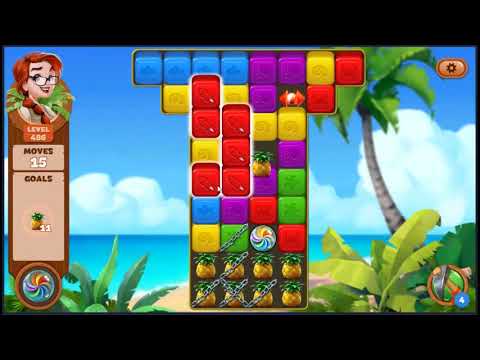 Lost Island Blast Adventure Level 486 - NO BOOSTERS 🏝️ | SKILLGAMING ✔️