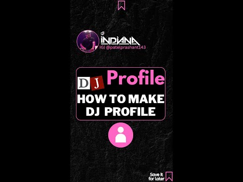 HOW TO MAKE DJ PROFILE 1 MINUTE | #djindiana #djprofile #prodjs #shorts