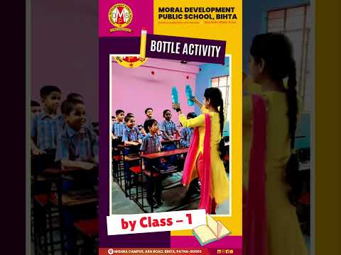 🎨🍼 Bottle Activity Fun – Class 1 at MDPS Bihta! 🍼🎨