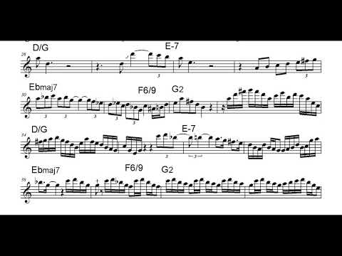 AMERICAN GOTHIC - Bob Berg Tenor Sax Solo Transcription