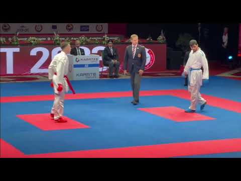 Abdel Rahman Al  masatfa vs Gianluca De vivo karate1 premier league Rabat 2023 game Final -75kg