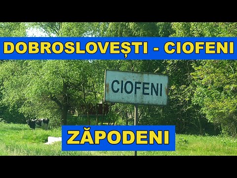 Drumul Dobroslovesti - Ciofeni - Zapodeni video 4K mai 2022