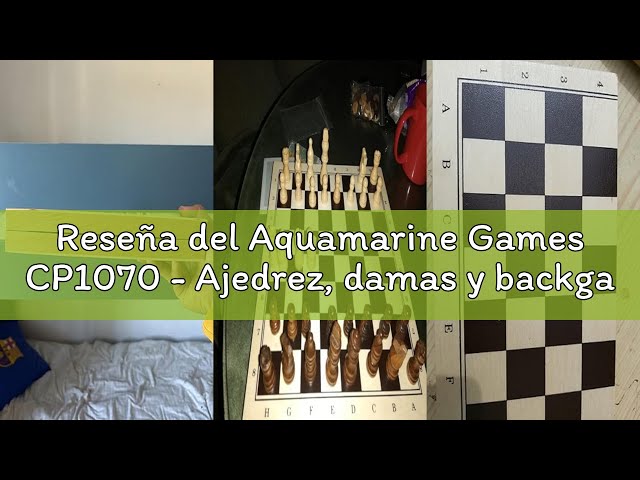 Vídeo relacionado con Aquamarine Games CP1070 - Ajedrez, damas y backgammon en estuche, 2 jugadores