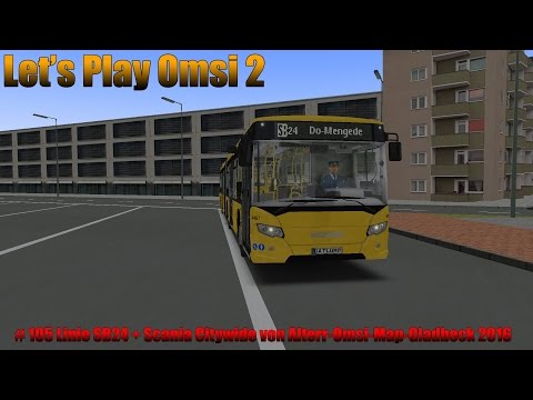 Let's Play Omsi 2 #105 Linie SB24 und Scania Citywide von Alterr Omsi Map Gladbeck 2016