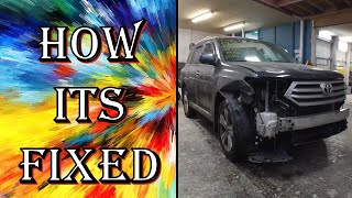 How It's Fixed # 11 - 2013 Toyota Highlander Repair - Front Right Side