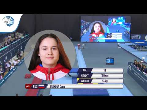 Dana SADKOVA (RUS) - 2018 Double Mini-Trampoline Europeans, final