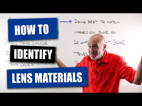 レンズ素材の見分け方 (How To Identify Lens Materials)