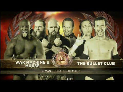 Adam Cole and Young Bucks (The Bullet Club) vs Moose and War Machine ROH Best In The World