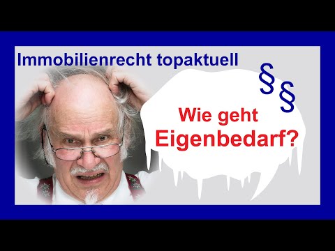 Grundlagen der Eigenbedarfskündigung | Tutorial