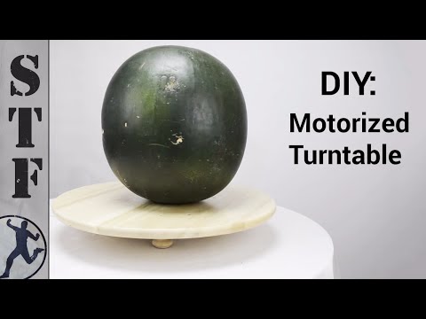 Scrollsaw Workshop: DIY Heavy Duty Motorized Turntable. Video