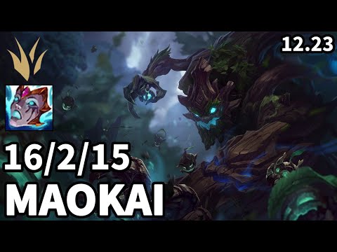 Maokai Jungle vs Elise - EUW Master | Patch 12.23