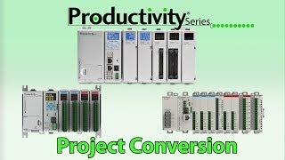 How To Convert any Productivity project to any Productivity PLC