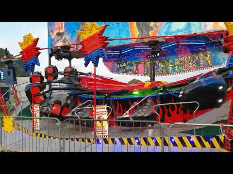 Extreme Matterhorn Ride "Backwards This Time" Hatwell's Funfair, Didcot 2021 #funfair #fairground