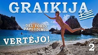 Slaptas Korfu paplūdimys! Kelias buvo ekstremalus, bet verta buvo – 2 serija