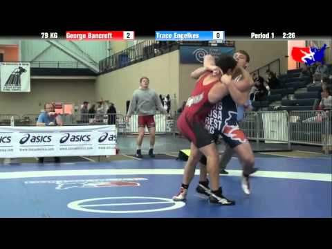 George Bancroft vs. Trace Engelkes at 2013 ASICS University Nationals - GR