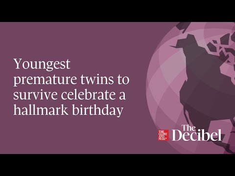 Youngest premature twins to survive celebrate a hallmark birthday