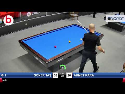 SONER TAŞ & AHMET KARA Bilardo Maçı - 2022 ERKEKLER 1.ETAP-FİNAL GRUBU 1/32