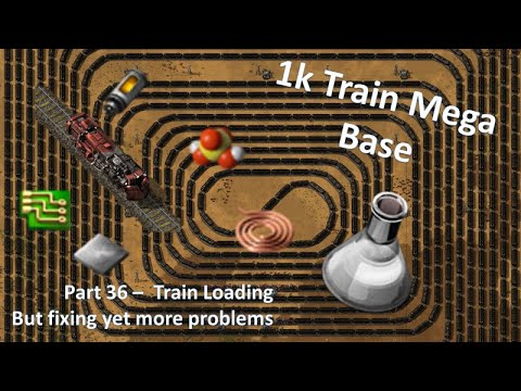 1k Train Mega Base - Factorio Lets Play Pt36 - Trains for Science