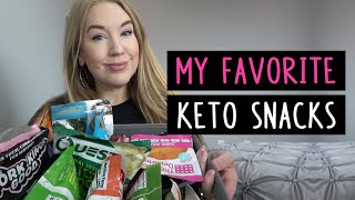 My Favorite Keto Snacks! Keto chips, bars and sweets.