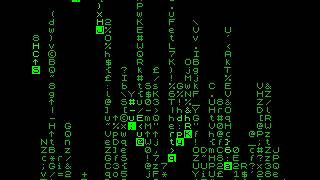 Matrix Digital Rain on the ZX Spectrum (Standard Character Set) - 20200805