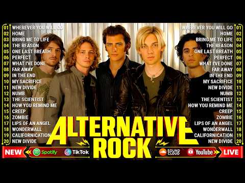 The Calling, Simple Plan, Hoobastank, Daughtry, Linkin Park, Creed - BEST ALTERNATIVE ROCK 2000's