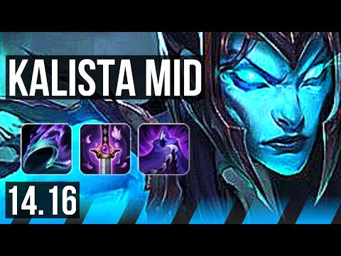 KALISTA vs SYNDRA (MID) | Dominating, 10/3/5 | NA Grandmaster | 14.16