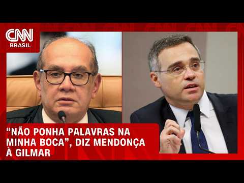 “Não ponha palavras na minha boca”, diz Mendonça para Gilmar | CNN 360º
