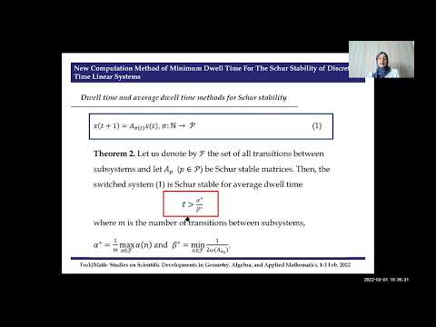 MATH2022 - New Computation Method of Minimum Dwell Time For The Schur Stability, Gulnur C. Kizilkan