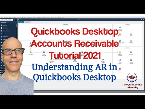 Part of a video titled Quickbooks Desktop Accounts Receivable Tutorial 2021 - YouTube
