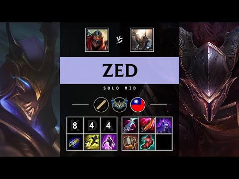 Zed Mid vs Pantheon - TW Challenger Patch 25.08