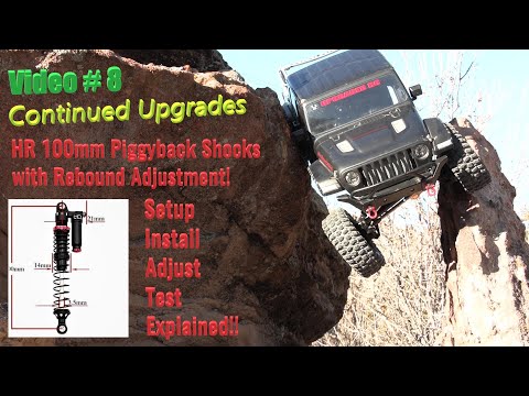 Video # 8 Installing Hot Racing 100mm Piggyback Shocks on to My Gladiator!