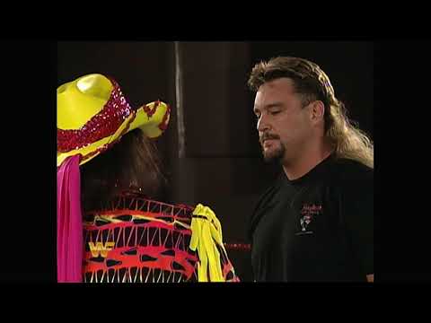 Crush turns on Macho Man Randy Savage to join WWF Champ Yokozuna, Mr Fuji & Jim Cornette! (WWF)