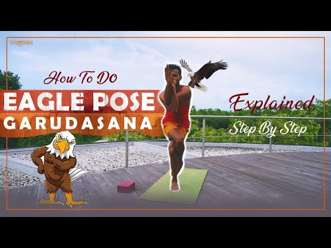 How to do Eagle pose (Garudasana) | Yoga Pose Tutorial For Beginners
