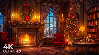 3 Hours Relaxing Christmas Music with Fireplace - Christmas Songs Playlist, Merry Christmas 2023