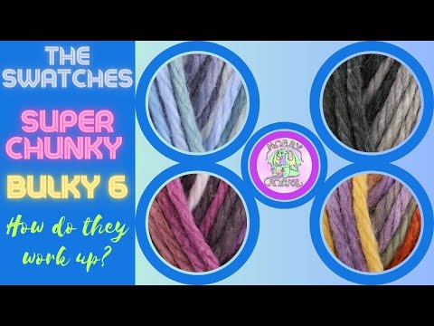 🧶 The SWATCHES King Cole QUARTZ Super Chunky Yarn How it Works up🤘🎥