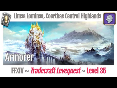 FFXIV Armorer Leves Level 35 - Limsa Lominsa, Coerthas Central Highlands - A Realm Reborn