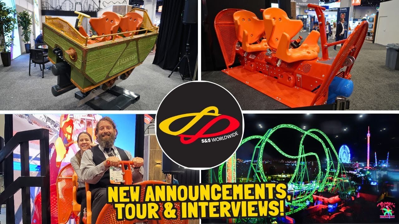 S&S RailRyder REVEALED at IAAPA 2025! New Coaster Vehicles, Tour & Interviews