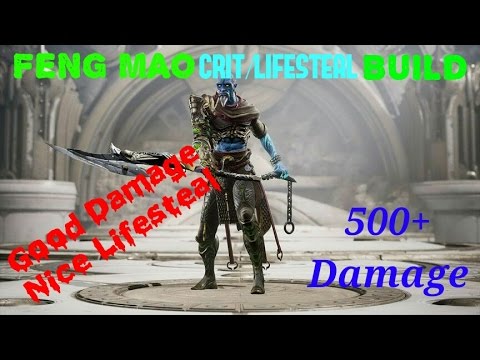 Paragon Feng Mao Crit/Lifesteal Build!!