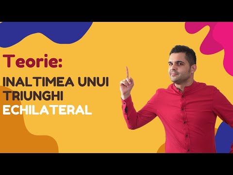 Teorie: Inaltimea triunghiului echilateral. Formula de calcul