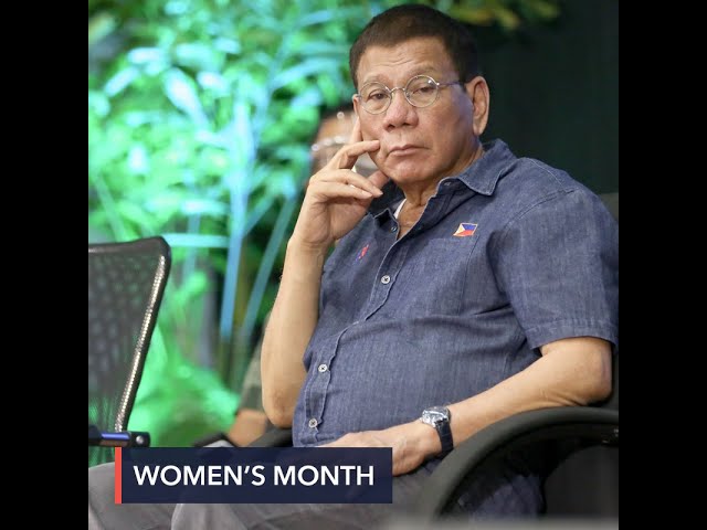 Duterte, fond of sexist jokes, issues Women’s Month message