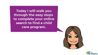How To Use The Child Care Online Search