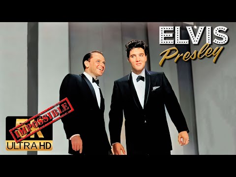 Elvis Presley & Frank Sinatra AI 5K Colorized ❌Impossible Restore❌ - Love Me Tender- Witchcraft 1960