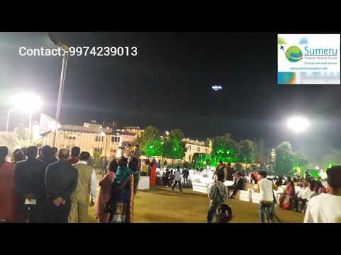 Flower dropping by helicopter / drone in mumbai city