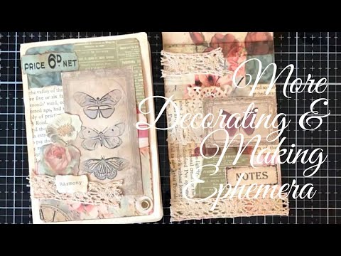 Junk Journal Collage Ephemera - Using Masterboard Scrapbook + Washi Ideas