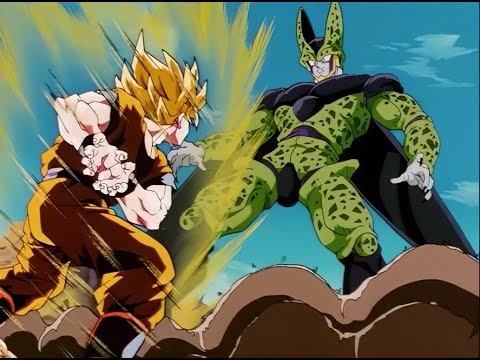 Goku Vs Cell Dragon Box Edition Upscaled 4x to 4k