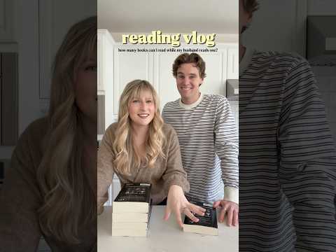 reading vlog - seeing how many books I can read while my husband reads one👀🫶